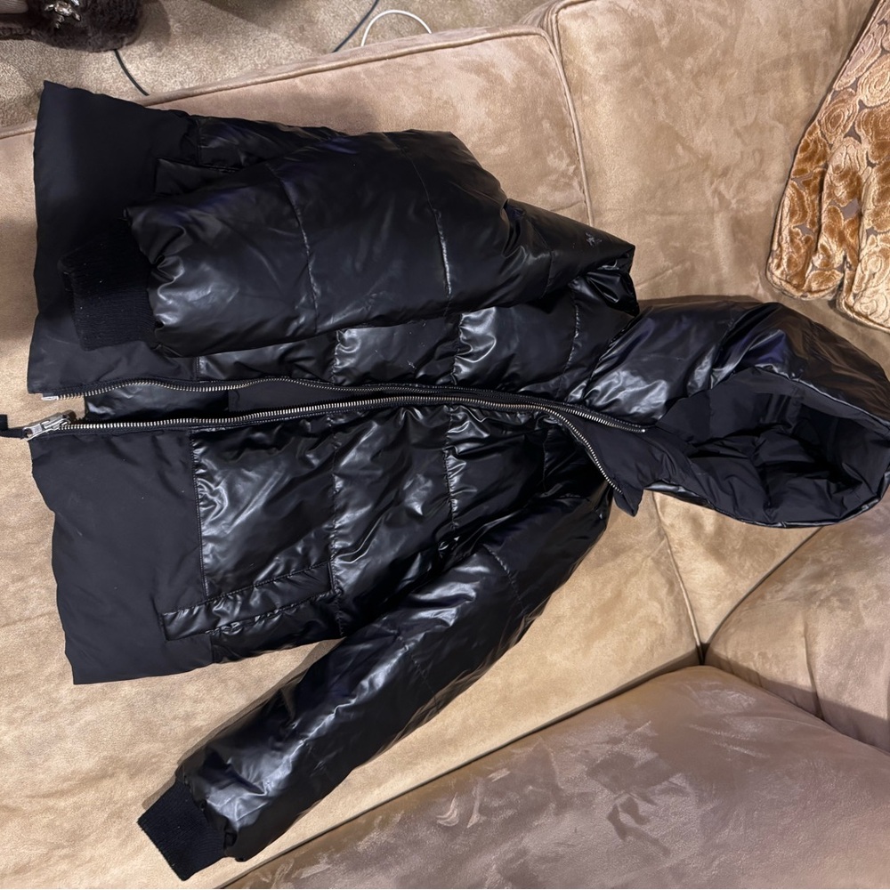 J. Crew Kids Shiny Black Puffer Jacket